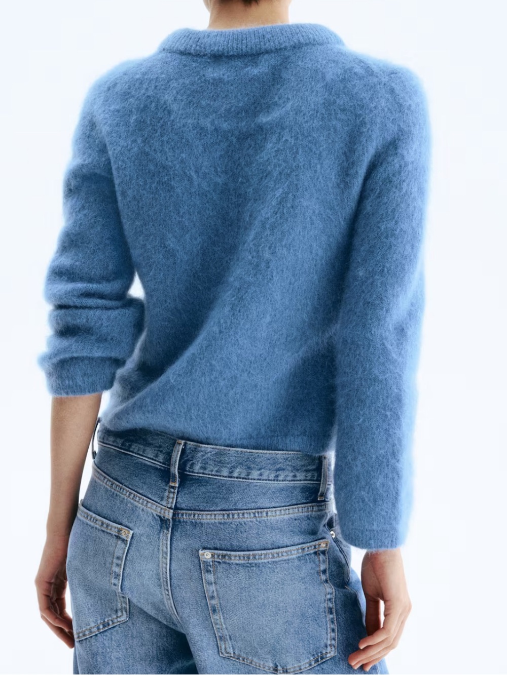 H&M Edition Mohair Wool Blend Sweater Blue S